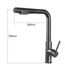 YCRAYS Brushed Nickel Filter Pull Out Kitchen Sink Faucet Drinking Water Pure Tap Gray Deck Mounted 3 Mode Black Hot Cold Mixer