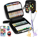 Ohuhu Nahuku Direct-Ink Acrylic Paint Markers | Flexible Brush Tip, High Opacity & Lightfast Set