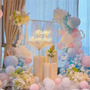 Paper Folding Cylinder Display Rack for Wedding Birthday Party Decor Dessert Table Cake Stand Home Ornaments Ramadan Decoration