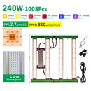 Vollspektrum-LED-Pflanzenlampe 240W 320W 400W SMD3030 faltbare LED-Pflanzenlampe für Gewächshausblumen, Sämlingszuchtzelte, Hydroponik