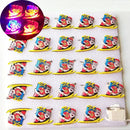 25pcs Party Love LED Flashing Brooch Pin Cartoon Light up Glow Badge Gift Cosplay Navidad Wedding Festival Halloween Christmas