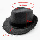 Straw Sun Hat Mens Womens Casual Breathable Cowboy Wide Brim Jazz Hat Sun Protection Fashion Beach Caps Summer