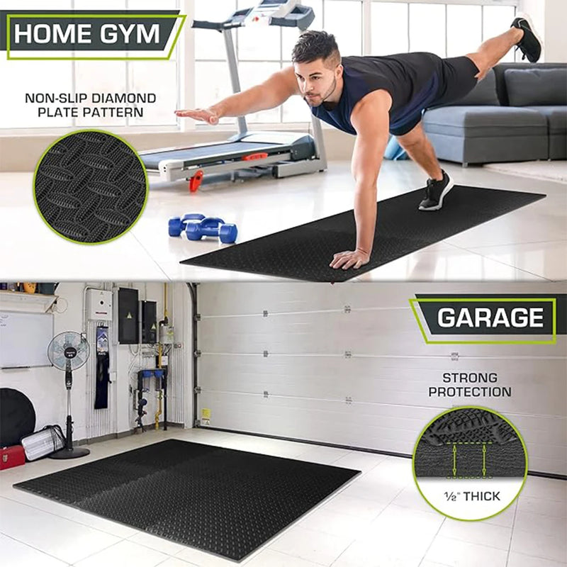 16 Pcs Puzzle Fitness Mat Sport Mats,EVA Interlocking Foam Floor Tiles for Gym,Gym Equipment Mat,Floor Mat for Kid 30 CM