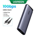 UGREEN M.2 NVMe/SATA SSD Enclosure 20Gbps USB-C 3.2 Gen2 External Enclosure Supports M and B&M Keys 2280 SSD Aluminum Shell