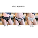 Men's Elastic Sissy Pouch Panties Soft Lace Bikini See Through Briefs Low Rise Underwear Transparent Open/Close Sheath Gaywear