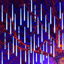 New Year Outdoor 8 Tubes Meteor Shower Rain LED String Lights Waterproof for Tree Christmas Wedding Party Decoration Navidad