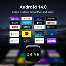 H96 Max H728 Smart TV Box,1000M Ethernet ,WiFi 6, Allwinner Octa Core 8K ULTRA HD Android 14 TV Box, Media Player Set Top Box