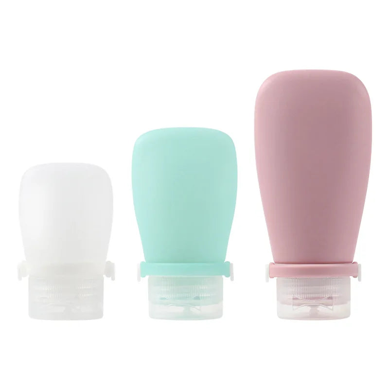 Portable Silicone Travel Bottle Cosmetic Storage Refillable Lotion Bottle Leakproof Shampoo Container Squeeze Tube Empty Bottle