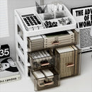 Large-capacity Desk Organizer Storage Box Dust-proof Clear Dormitory Drawer Display Rack Plastic Skin Care Products Shelf