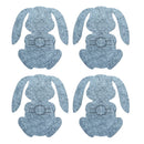 4Pcs Easter Bunny Felt Cutlery Holder Bag Happy Easter Decoration for Rabbit Cutlery Cover Bag Party Table Tableware Accessories