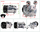 Universal Automotive 12V 24V A/C Air Conditioning Kit for Truck Minibus Van Tractor Digger RV Excavator AC Air Conditioner