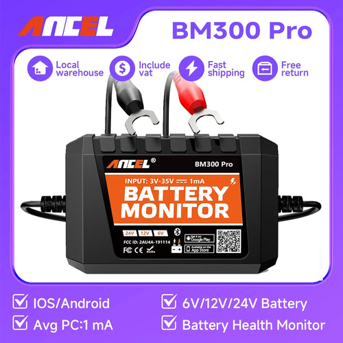 The Voltage Sentinel | ANCEL BM300 Pro 12V/24V Battery Health Analyzer