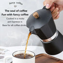 300/150ml Kaffeekanne Haushalts-italienische achteckige Moka Kaffeekanne Teekanne Büro Zuhause Reise Outdoor Camping Geschirr Ausrüstung