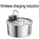 3.2L Wireless Stainless Steel Cat Water Fountain With 4000mAh Battery & Sensor Automatic Filtration Pet Water Drinker Dispenser