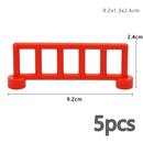 Big Size Building Block Pillar Farm Fence Guardrail Ceramic Tile Construction Assemble Bricks Compatible Large Size Duploes Toys