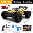 WLtoys 16101 Pro 1:16 75KM/H 4WD RC Car With LED Light 2.4G Remote Control Cars High Speed Drift Monster Truck for Children Gift