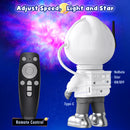 Astronaut Galaxie Projektor Lampe Kreativität Sternenhimmel 8 Nebelmodi Nachtstimmung Schlafzimmerlampe mit Fernbedienung