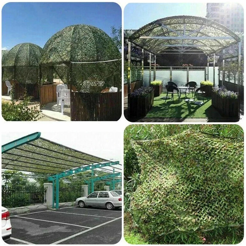 Military reinforced white camouflage net hunting pavilion shading net garden decoration net green jungle desert camouflage