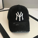 The Indigo Daybreak | Embroidered Washed Denim Baseball Cap