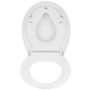 O Shape White Toilet Seat Quick Release Toilet Lid with Detachable Child Seat Soft Close Mechanism for Family