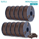SUNLU 10KG PETG/ABS Filaments 10Rolls 3D Filament 1KG/roll 1.75mm 100% Filament Lines Up Neatly For 3D Printing From EU US