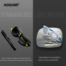 KDEAM Reduce The Brightest Light POLARIZED Sunglasses Women Saturated Coating Sun Glasses Square 58mm Medium Size Shades For Men
