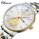 CHENXI Business Luxury Men Watches Quartz Stainless Steel Wrsitwatches Male Auto Date Clock with Luminous Hands