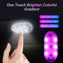 Multi Color Car Lights Wireless LED Touch Light Roof Ceiling Sensor Read Lamp Mini USB Charging Light Auto Interior Accsesories