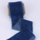 1m/roll Flocking Hand Teared Velvet Ribbon DIY Cake Gift Decoration Wedding Invitation Bracelet Flower Hand Teared Velvet Ribbon