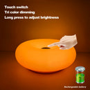 The Donut Halo | Touch-Dimmable Bauhaus Ambient Table Lamp