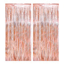 2Pcs 2m Tinsel Curtain Birthday Wedding Bachelorette Party Decoration Background Graduation Bridal Shower Independence Day
