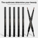 HANDAIYAN Eyebrow Pencil Automatic Rotating Double Head Long Lasting Natural Waterproof 5 Color Triangle Eyebrow Pen Make Up