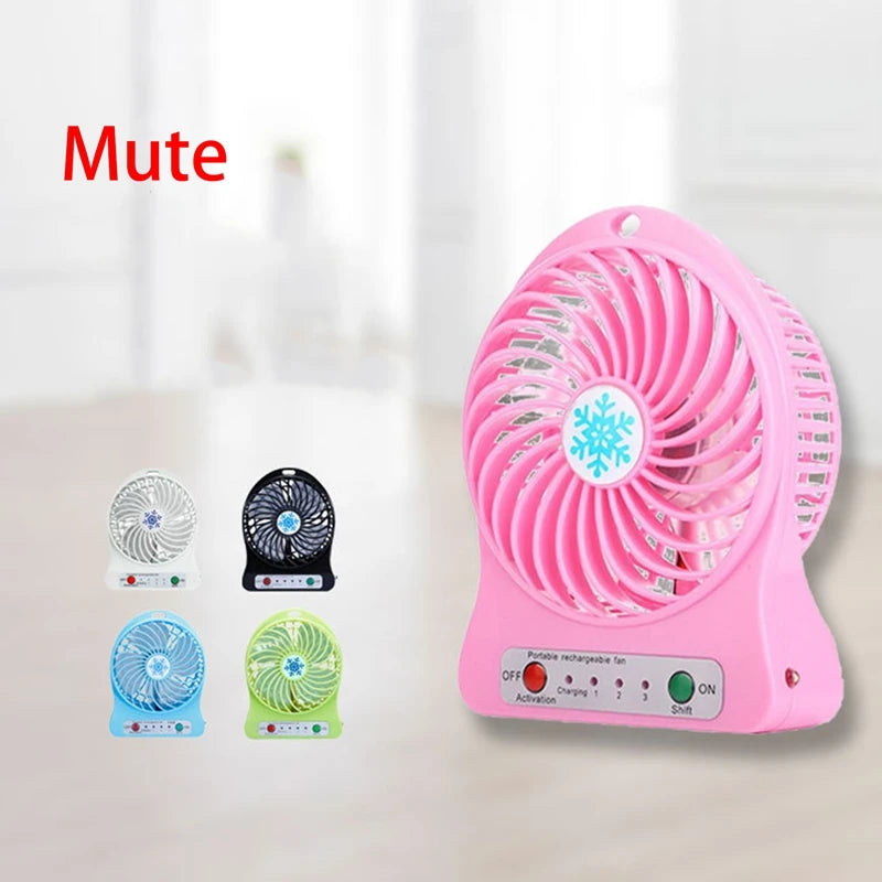 Portable Rechargeable Mini Fan Air Cooler Mini Desk Fan USB Cooling Rechargeable Handheld Fans