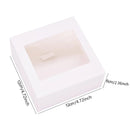 6Pcs Black/White Kraft Paper DIY Gift Box With Window Wedding Birthday Party Decoration Cake Packaging Box Event Party Gift Case