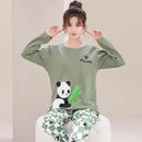 Autumn Nightwear Kawaii Girls PJ Young Women Pajama Sets Pyjamas Femme Cartoon Sleepwear Female Loungewear Pijama Mujer Homewear