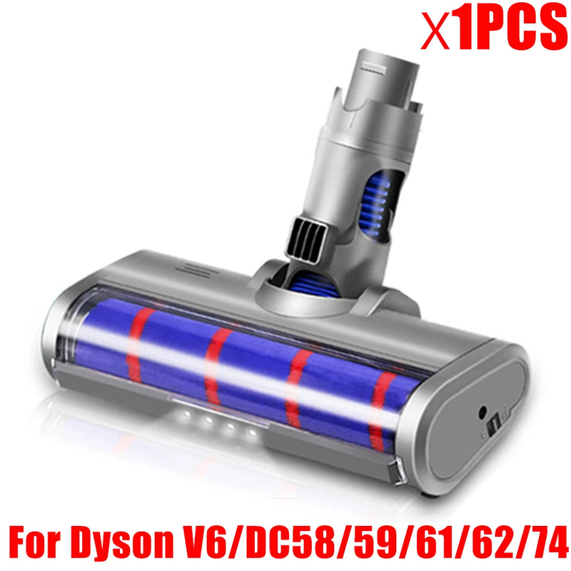 For Dyson V6 DC58 V7 V8 V10 V11 V15 Cordless Stick Vacuum Cleaner Replacement Floor Brush Head Tool Soft Roller Cleaner Head