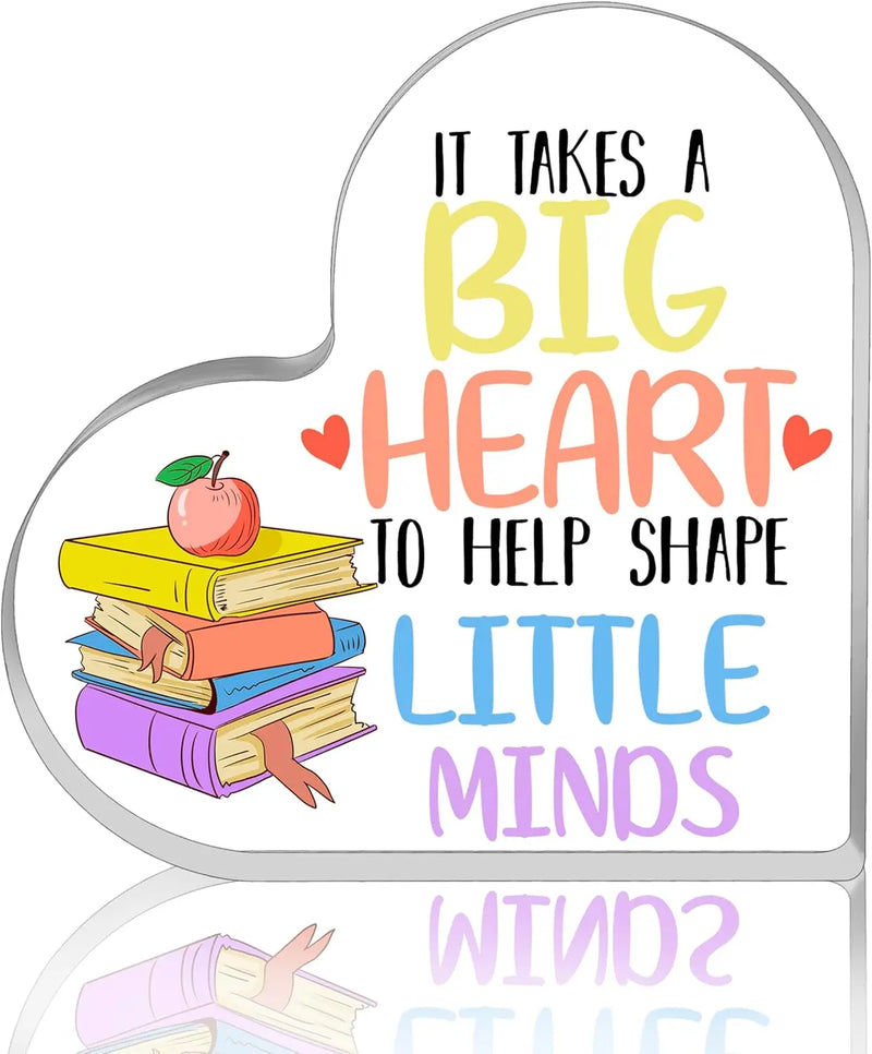 Teacher Appreciation Gifts Teachers Day Teacher gifts Thank You Gifts for Women It Takes a Big Heart to Shape Little Minds