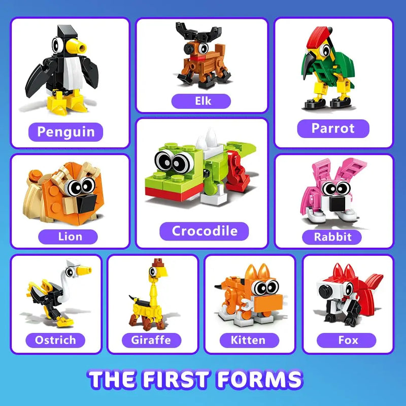 HOGOKIDS Party Favors- 20 Pack Animals Building Block  Easter Gift Goodie Bags Stocking Stuffer Prizes Xmas Birthday Gift for6+