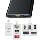 USB-C-Hub zu HDMI-kompatiblem Adapter OTG Thunderbolt 3 Dock mit USB 3.0 PD für MacBook Pro/Air M1 ThinkPad