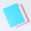 2pcs A4 Mushroom Notebook Replacement Cover Mushroom Hole PP Notebook Cover Color Binder Spare Cover Journals Planer Covers