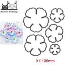 2022 New Arrival Two Leaves Combination Metal Cutting Die Decorative Scrapbooking Album Knife DIY Handmade Card Punch Embossing