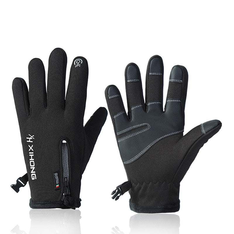 Outdoor Winter Gloves Waterproof Moto Thermal Fleece Lined Resistant Touch Screen Non-slip Motorbike Riding