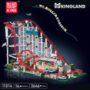 Mould KIng 11014 Creative Building Block Motorized Rolle Loop Coaster Model Toys Compatible With 10303 Set Kids Christmas Gift