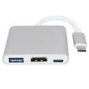 USB-C-Hub zu HDMI-kompatiblem Adapter OTG Thunderbolt 3 Dock mit USB 3.0 PD für MacBook Pro/Air M1 ThinkPad