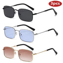1/3pcs Classical Square Metal Sunglasses Fashion Men Sunglasses Women Outdoor Sports UV Resistant Eyeglass Luxury Design UV400 ﻿