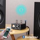 AIYIMA T9 HiFi Bluetooth 5.0 Röhrenverstärker USB DAC Stereo-Verstärker COAX OPT Heim-Audio-Endstufe VU Meter 100W