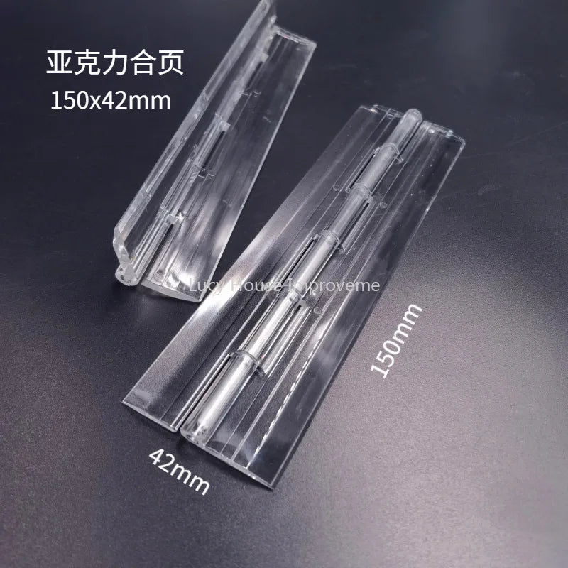 10Pcs/5pcs/set 25X33MM/30X34MM/45X38MM Transparent Plastic Folding Hinges Durable Clear Acrylic Hinge Tools