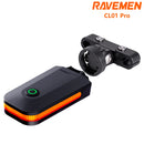 RAVEMEN CL01 Pro Bike Rear Light Bicycle LED Taillight USB-C Rechargeable Auto On-off Brake Sensor Side Visibility Lightweight Compact ABM25 Update Mount