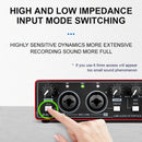 MD22 Recording Sound Card 48V Phantom Power USB Audio Interface 24-bit/192 KHZ for Audio Equipment Guitar