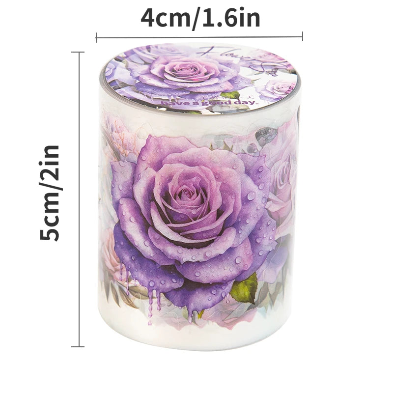 Mr.paper PET Washi Tape Flower Garden Series Decorative Tape Set DIY Sticker for Plant and Flower Lovers